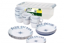 Brunner Stack Box Blue Ocean Service de table (16 pièces)